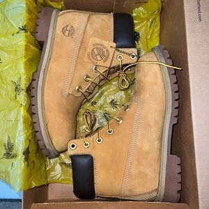 timberland kids premium boot wheat